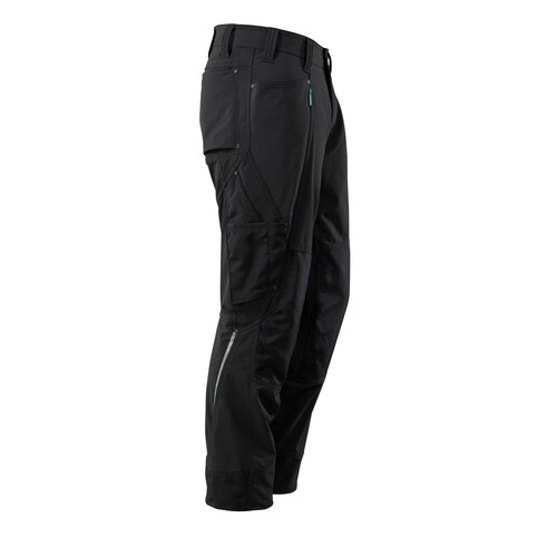 Hose mit Knietaschen, Stretch, leicht /  Gr. 76C50, Schwarz Produktbild Additional View 3 L