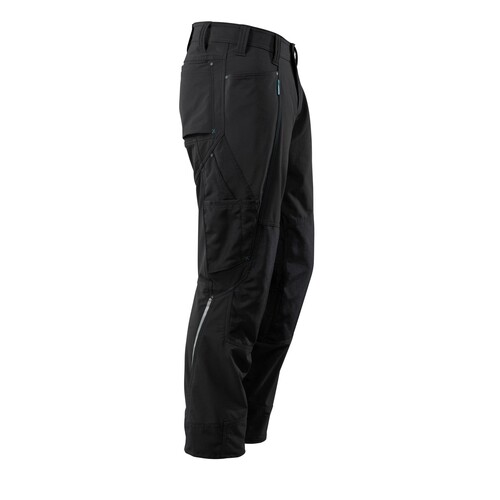 Hose mit Knietaschen, Stretch, leicht /  Gr. 82C52, Schwarz Produktbild Additional View 3 L