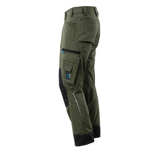 Hose mit Knietaschen, Stretch, leicht /  Gr. 82C42, Moosgrün Produktbild Additional View 1 L