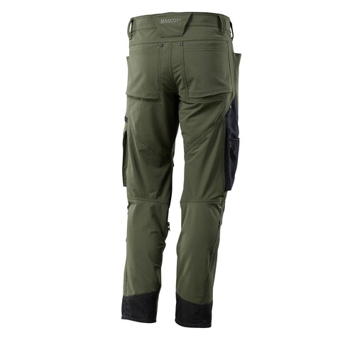 Hose mit Knietaschen, Stretch, leicht /  Gr. 82C42, Moosgrün Produktbild Additional View 2 L