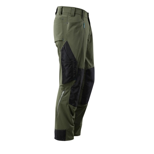 Hose mit Knietaschen, Stretch, leicht /  Gr. 82C42, Moosgrün Produktbild Additional View 3 L