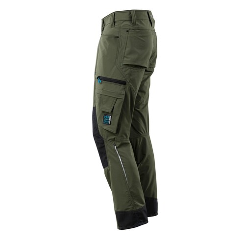 Hose mit Knietaschen, Stretch, leicht /  Gr. 90C46, Moosgrün Produktbild Additional View 1 L