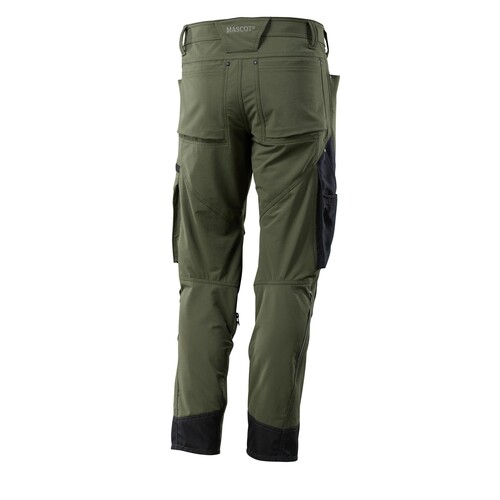 Hose mit Knietaschen, Stretch, leicht /  Gr. 90C60, Moosgrün Produktbild Additional View 2 L