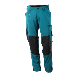 Hose mit Knietaschen, Stretch, leicht /  Gr. 76C50, Dunkelpetroleum Produktbild