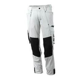 Hose mit Knietaschen, Stretch, leicht /  Gr. 90C54, Weiß Produktbild