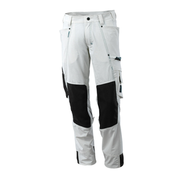 Hose mit Knietaschen, Stretch, leicht /  Gr. 82C49, Weiß Produktbild