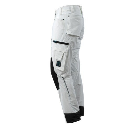 Hose mit Knietaschen, Stretch, leicht /  Gr. 82C42, Weiß Produktbild Additional View 1 L