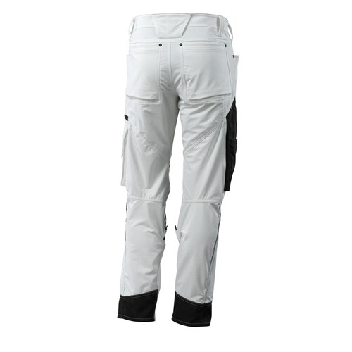 Hose mit Knietaschen, Stretch, leicht /  Gr. 82C42, Weiß Produktbild Additional View 2 L