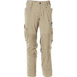 Hose mit Knietaschen, Stretch, leicht /  Gr. 90C46, Hellkhaki Produktbild