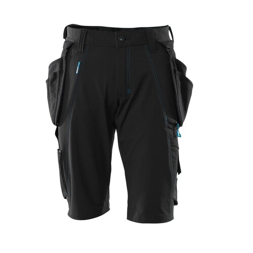 Shorts,abnehmbaren Hängetaschen,Stretch  Handwerkershorts / Gr. C49, Schwarz Produktbild