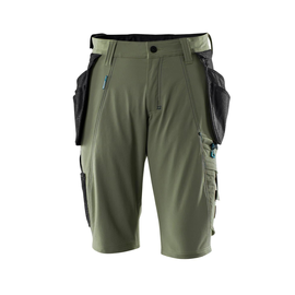 Shorts,abnehmbaren Hängetaschen,Stretch  Handwerkershorts / Gr. C51, Moosgrün Produktbild