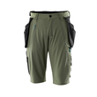 Shorts,abnehmbaren Hängetaschen,Stretch  Handwerkershorts / Gr. C60, Moosgrün Produktbild
