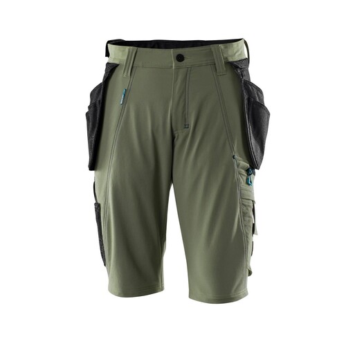 Shorts,abnehmbaren Hängetaschen,Stretch  Handwerkershorts / Gr. C66, Moosgrün Produktbild