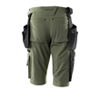 Shorts,abnehmbaren Hängetaschen,Stretch  Handwerkershorts / Gr. C66, Moosgrün Produktbild Additional View 2 S