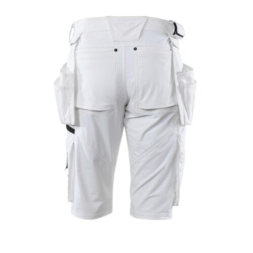 Shorts,abnehmbaren Hängetaschen,Stretch  Handwerkershorts / Gr. C51, Weiß Produktbild Additional View 2 L