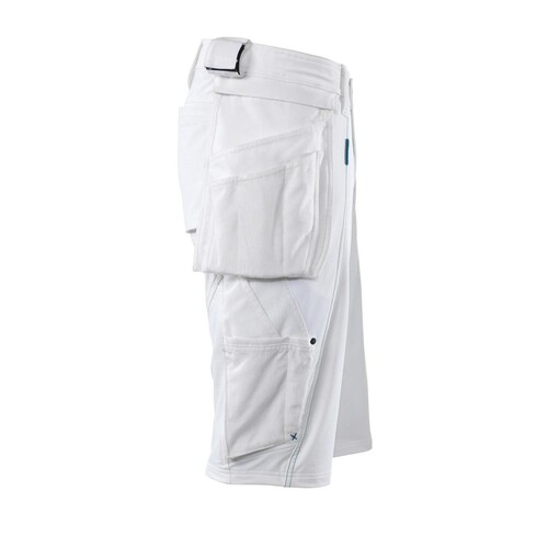 Shorts,abnehmbaren Hängetaschen,Stretch  Handwerkershorts / Gr. C45, Weiß Produktbild Additional View 3 L