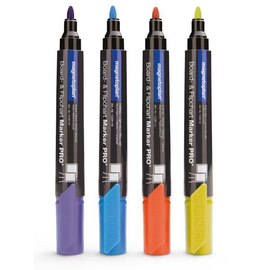 Whiteboardmarker PRO+ Etui 1,5-3mm Rundspitze sortiert Magnetoplan 1228110 (SET=4 STÜCK) Produktbild