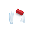 Tafelwischer ecoAware aus rPet-Filz rot magnetowipe Magnetoplan 1228806 magnetisch Produktbild Additional View 3 S