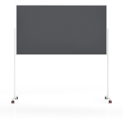 Whiteboard Desgin / Vario Pin Filz grau Rahmen weiß 180x100cm Magnetoplan 1181301 Produktbild Additional View 3 L