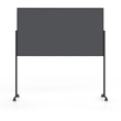 Whiteboard Desgin / Vario Pin Filz grau Rahmen schwarz 180x100cm Magnetoplan 1181401 Produktbild Additional View 3 S