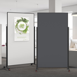 Whiteboard Desgin / Vario Pin Filz grau Rahmen schwarz 180x100cm Magnetoplan 1181401 Produktbild Additional View 5 S