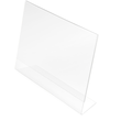 Tischaufsteller Classic Image A4 quer schräg für einseitige Präsentation glasklar Polystyrol Deflecto 47301 Produktbild