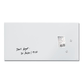 Glas-Magnetboard artverum 910x460x15mm matt super-weiß Sigel GL546 Produktbild