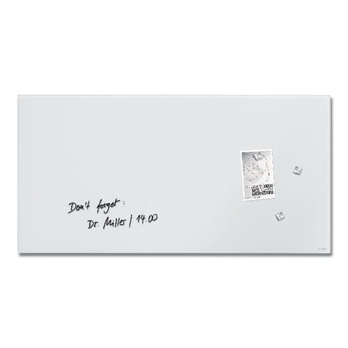 Glas-Magnetboard artverum 910x460x15mm matt super-weiß Sigel GL546 Produktbild