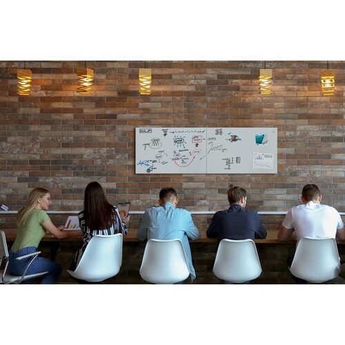 Glas-Magnetboard artverum 1000x650x15mm matt super-weiß Sigel GL541 Produktbild Additional View 3 L