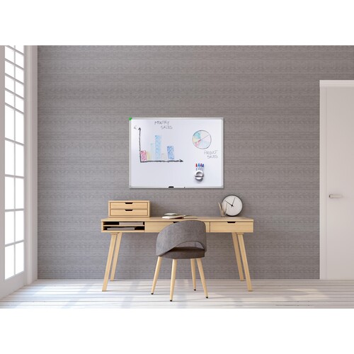 Whiteboard U-Act!Line 80x60cm weiß magnetisch Stahl Franken SC916080 Produktbild Additional View 7 L