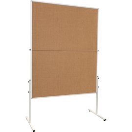 Moderationswand U-Act!Line klappbar 120x190cm Jute/Jute braun Franken MT9909 Produktbild