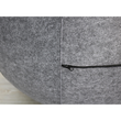 Sitzball ERGO SPHERE 65cm Durchmesser grau Filz Unilux 400165093 Produktbild Additional View 4 S