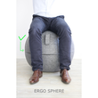 Sitzball ERGO SPHERE 65cm Durchmesser grau Filz Unilux 400165093 Produktbild Additional View 6 S