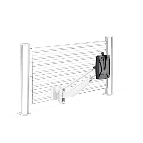 Monitorhalter Clu SlatWall Arm I mit Adapter weiß Novus 990+1071+000 Produktbild