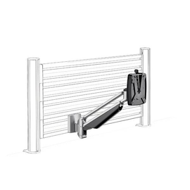 MonÃ­torhalter Clu SlatWall Arm I mit Adapter silber Novus 990+1079+000 Produktbild