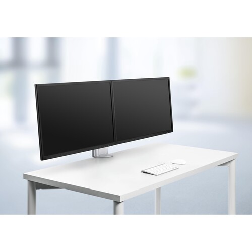 Monitorhalter Clu Duo C Arm mit Tischbefestigung silber Novus 990+4019+000 Produktbild Default L