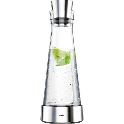 EMSA Kühlkaraffe FLOW SLIM 1l Glas/Edelstahl Produktbild Additional View 1 L