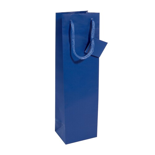 Geschenktasche Flasche 10x35x8cm ultramarinblau Sigel GT505 (PACK=5 STÜCK) Produktbild