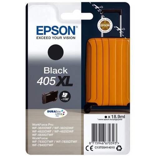 Tintenpatrone T05H für Epson Stylus WF3820 18,9ml schwarz Epson T05H14010 Produktbild Front View L