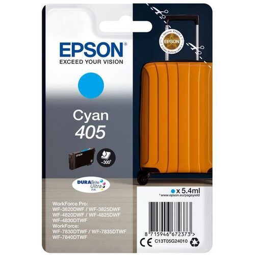 Tintenpatrone T05G für Epson Stylus WF3820 5,4ml cyan Epson T05G24010 Produktbild Front View L