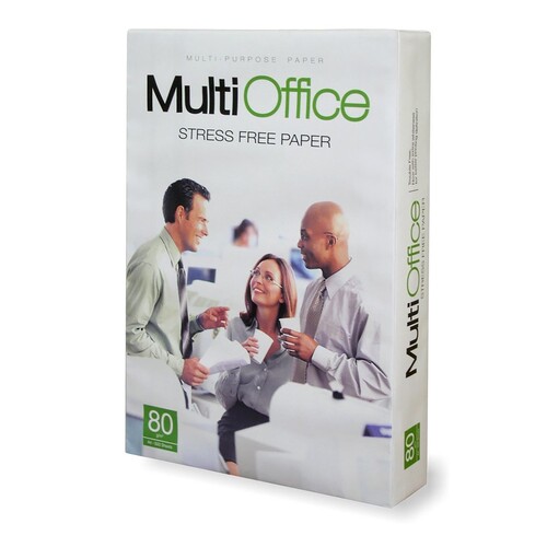 Kopierpapier Multi Office A4 80g weiß FSC EU-Ecolabel 161CIE (PACK=500 BLATT) Produktbild Front View L