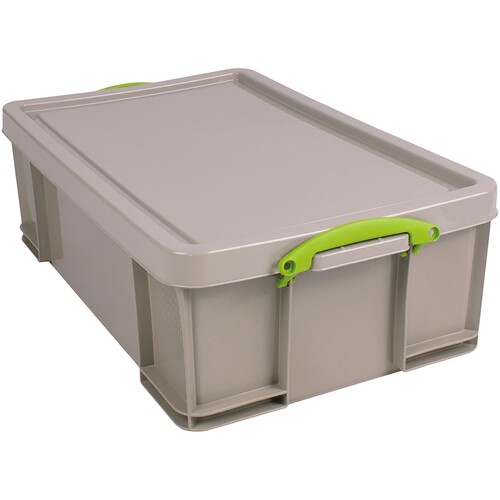 Really Useful Box Aufbewahrungsbox 50RDG 50l grau Produktbild Front View L