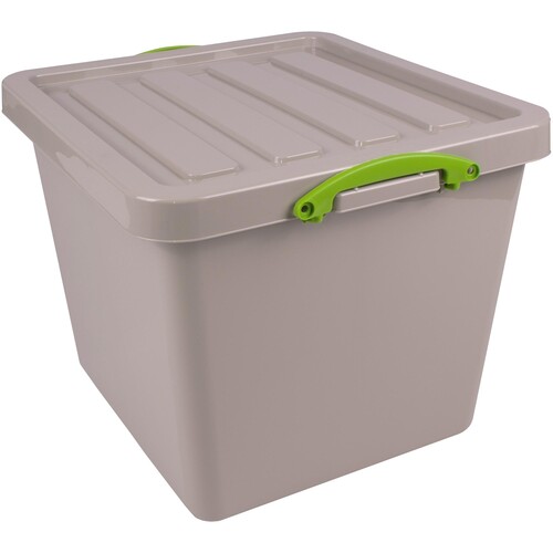 Really Useful Box Aufbewahrungsbox 60RDG 60l nestbar grau Produktbild Front View L