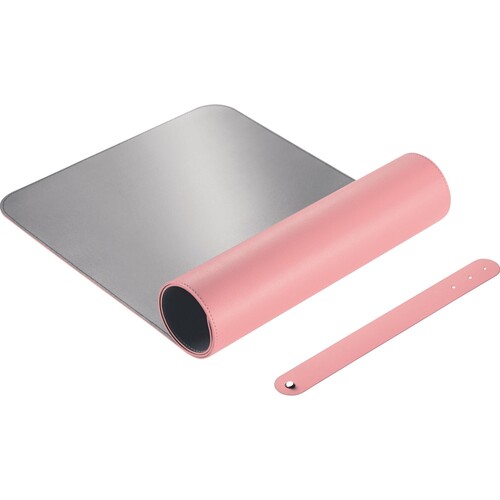 SIGEL Schreibunterlage SA605 Lederimitat 80x30cm rosa/silber Produktbild Additional View 1 L
