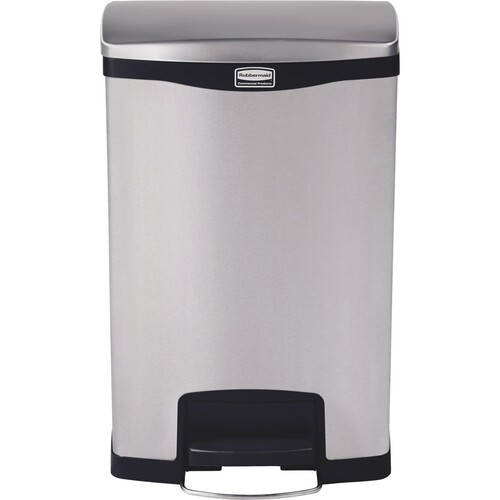 Rubbermaid Tretabfalleimer Slim Jim 1901992 Metall 50l Produktbild Additional View 1 L