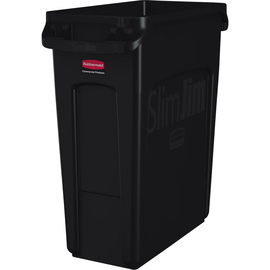 Rubbermaid Abfallbehälter Slim Jim 1955959 60l schwarz Produktbild