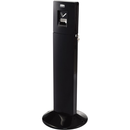 Rubbermaid Standascher Metropolitan FGR93400BK schwarz Produktbild Front View L