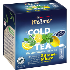 Meßmer Tee COLD TEA 105565 Zitrone-Minze 14St. (PACK=14 STÜCK) Produktbild