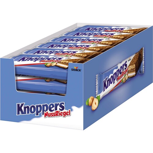 Knoppers Nussriegel 016042 40g 24 St./Pack. (PACK=24 STÜCK) Produktbild Front View L