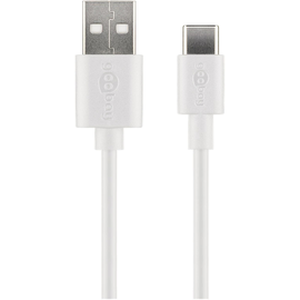 Goobay USB Kabel 45563 DAT USB-C/A 2.0 1m ws Produktbild